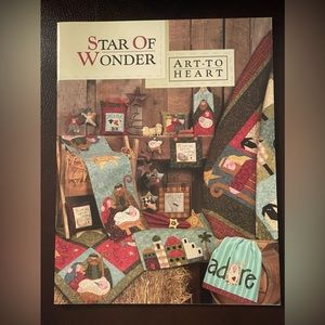 Quilt book , Art To Heart Book, Star of Wonder.